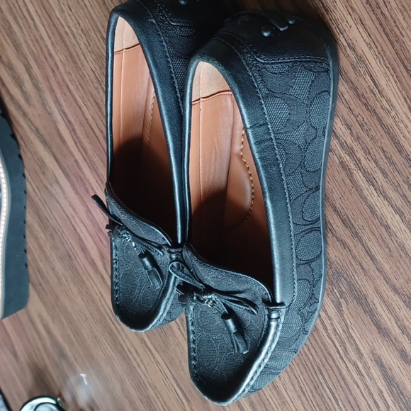 Coach Moira Sig Jacq Loafer - Color: Black/Coal-6.5B fits to size - Picture 2 of 8